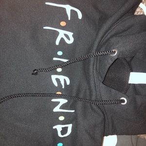 Black FRIENDS hoodie